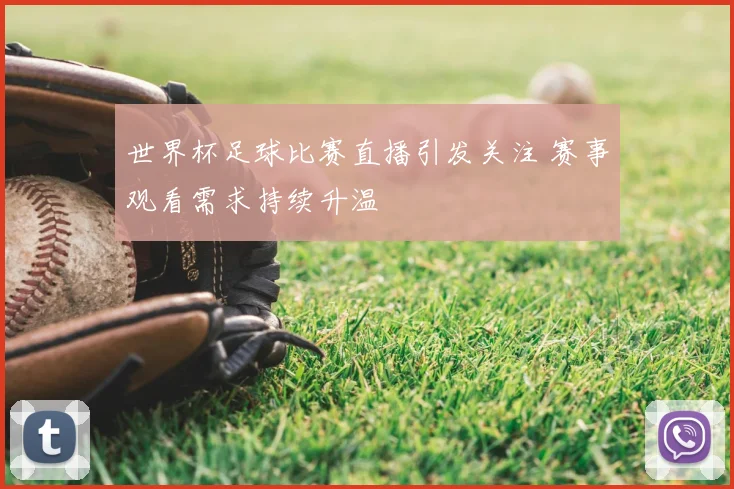 世界杯足球比赛直播引发关注 赛事观看需求持续升温